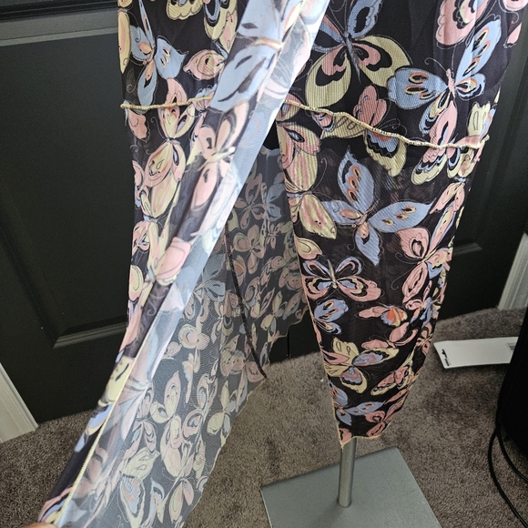 Urban Outfitters Butterfly Print Wild Seam Slip Dress Sz MED Whimsigoth Punk - Picture 8 of 13